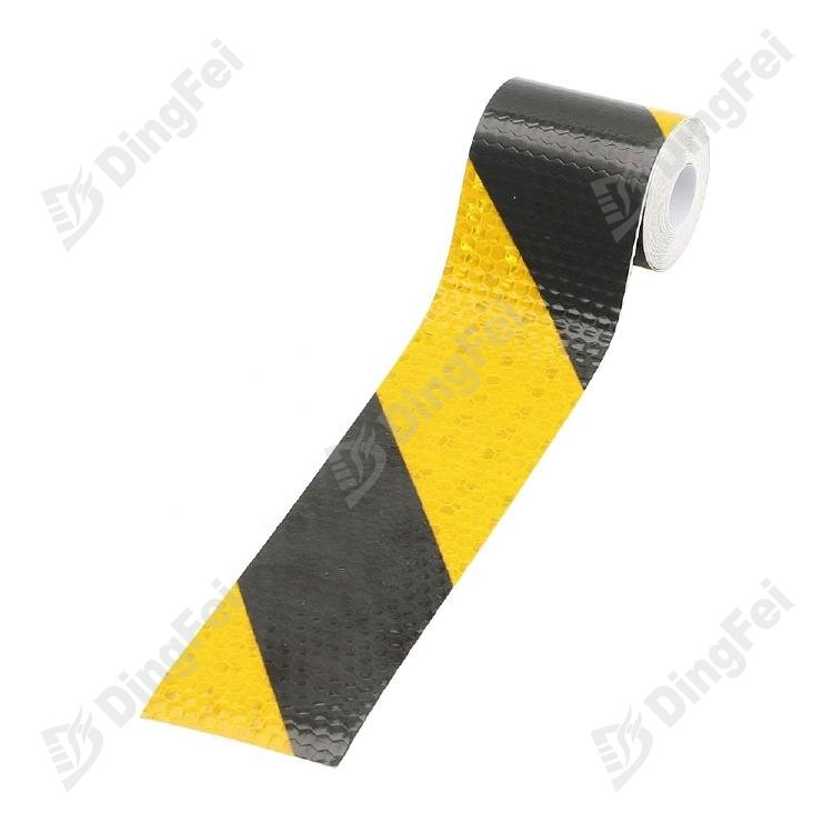 Warning Truck Yellow And Black Color Reflective Arrow Tape - 